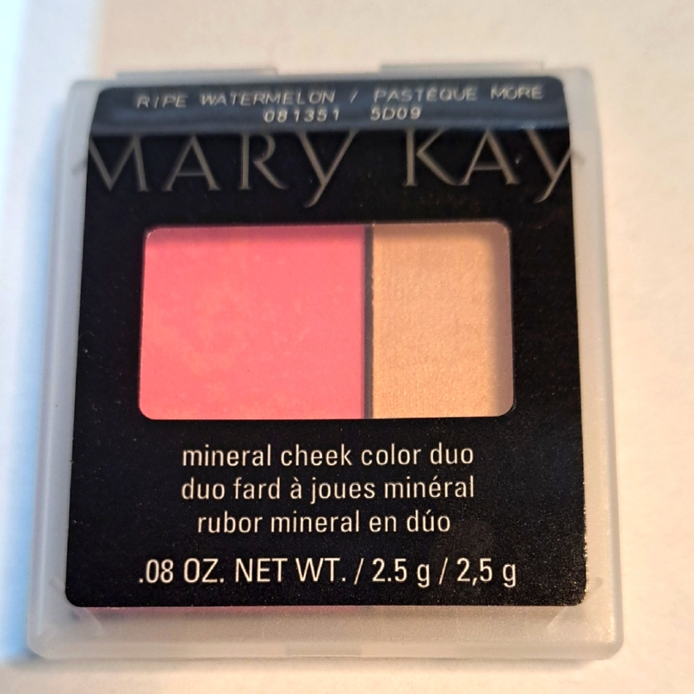 Mary Kay Mineral Cheek Color Duo - Ripe Watermelon and Pastel Gold